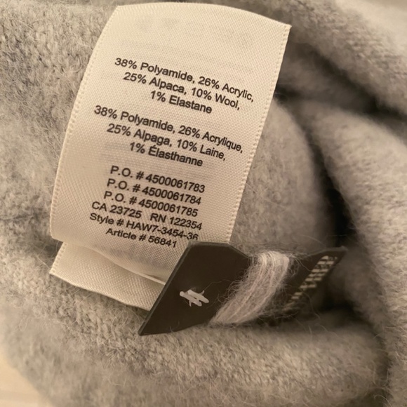 Aritzia Wrap Gigi Sweater Grey - Picture 5 of 5